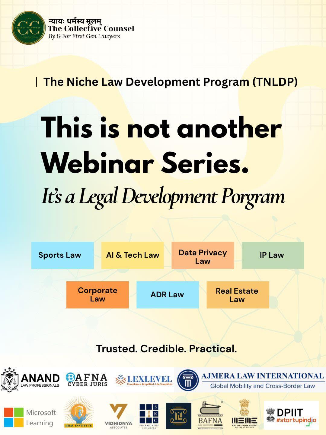 THE NICHE LAW DEVELOPMENT PROGRAM (TNLDP) LAUNCHING SOON.......